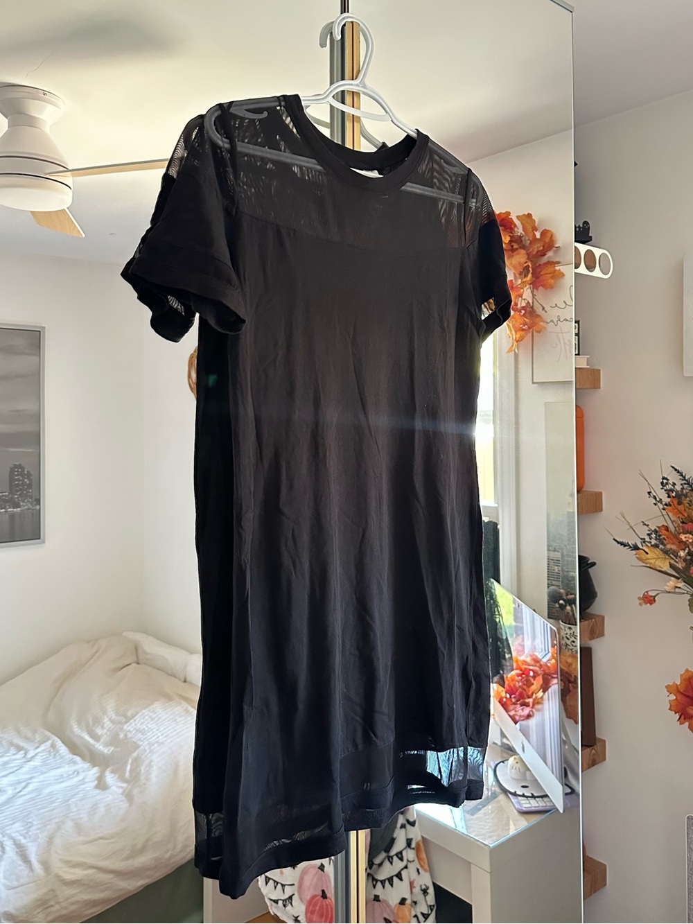 H&M Bodycon T-shirt Dress w/Sheer Panels